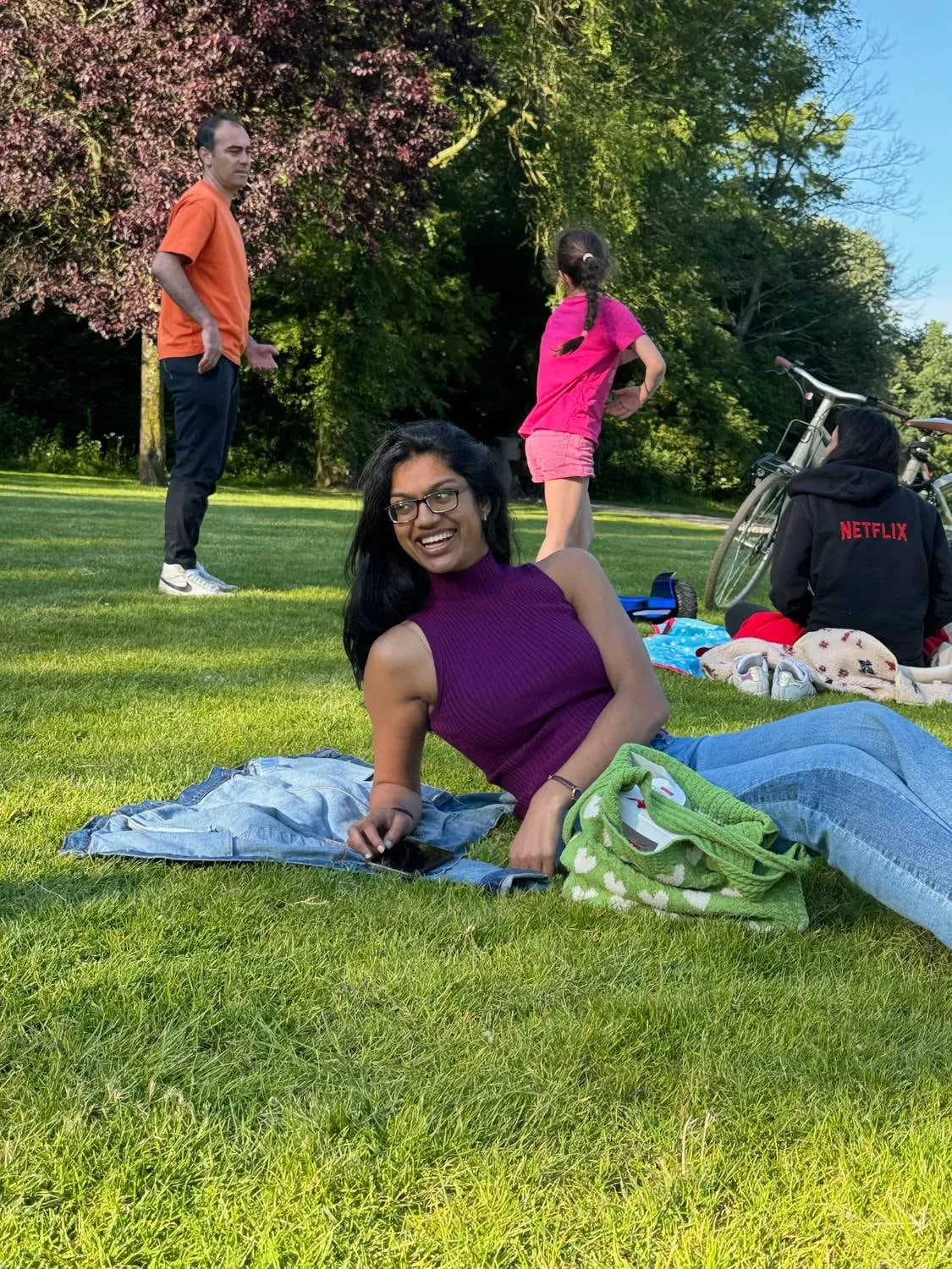 lounging in vondelpark, amsterdam